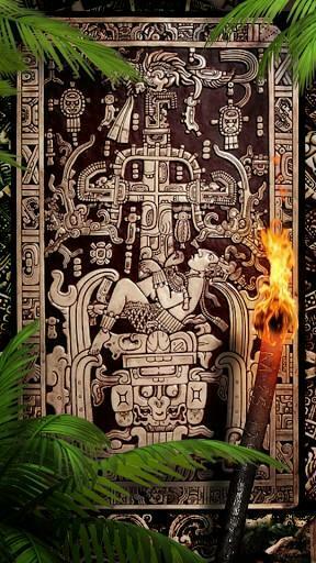 Ancient Alien Live Wallpaper Depicting The Sarcophagus Of Mayan
