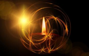 Great Candle Themed Christmas Wallpaper Or Xmas Background