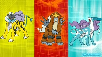 Raikou Entei Suicune Desktop Wallpaper By Tb24designs
