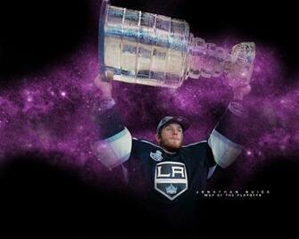 Jonathan Quick Mvp Kings Stanley Cup Champion Wallpaper