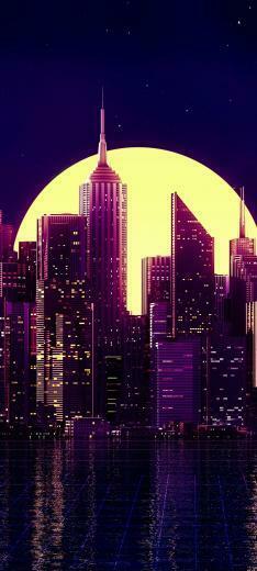 Neon New York City Resolution Wallpaper HD