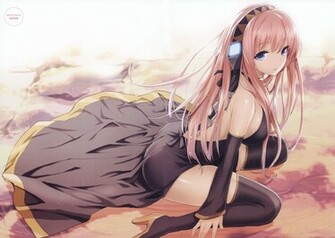Megurine Luka Wallpaper Long Hair Pink