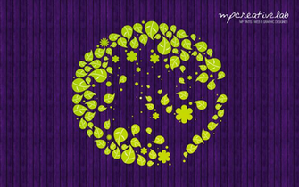 Purple And Green Wallpaper By Nysil