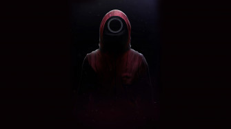 Squid Game Mask Soldier 4k Phone iPhone Wallpaper