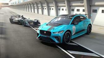 Jaguar I Pace Etrophy Electric Race Car 4k Wallpaper HD