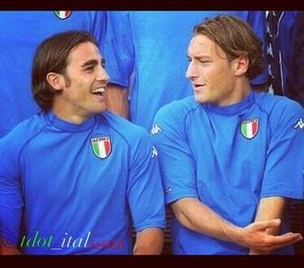 Totti And Cannavaro World Cup Italy National Football