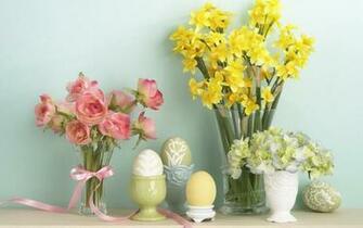 Flowers In The Vase Wallpaper