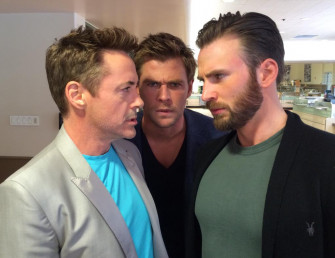 Justjared On Robert Downey Jr Chris Evans