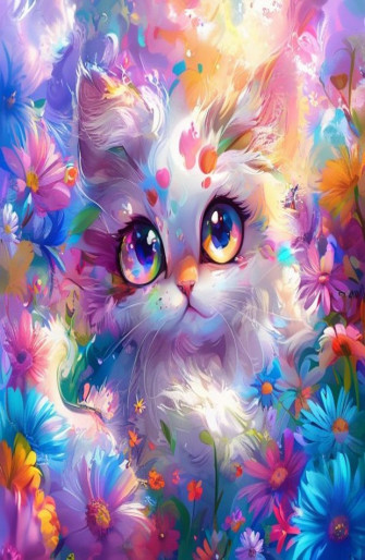 Cute Anime Cat Wallpaper