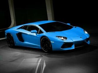Lamborghini Aventador Blue Wallpaper