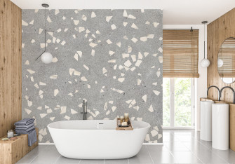 A830 Terrazzo Flooring Seamless Pattern Wallpaper