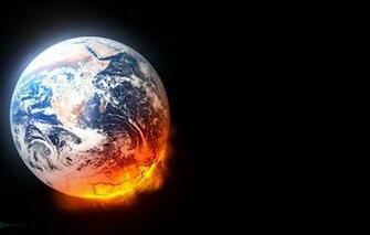 Wallpaper Art Planet Lava Destruction Space