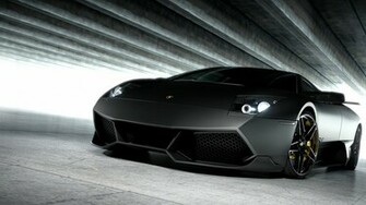 Cars Lamborghini Wallpaper Matte Black