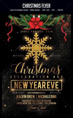 Christmas Flyer Party Poster