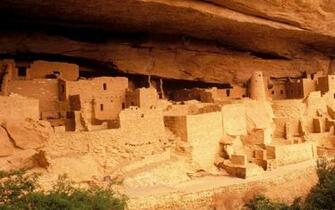 Anasazi Ruins Wallpaper Stock Photos