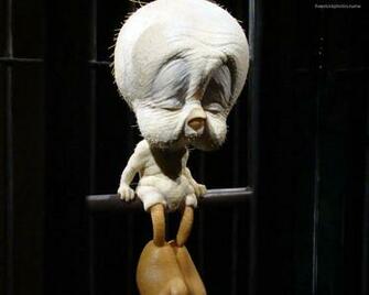 Tweety And Sad Old Man Wallpaper