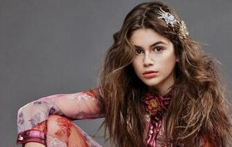 Wallpaper Look Girl Dress Kaia Gerber Image For Desktop