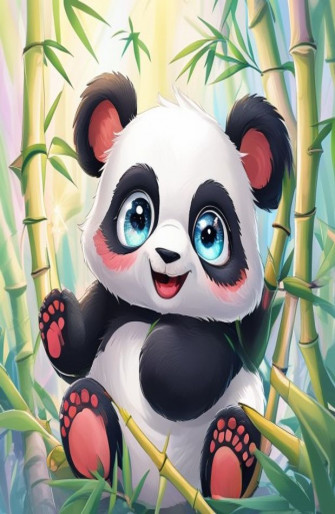 Cute Anime Panda Wallpaper