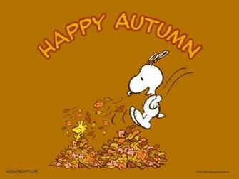 Snoopy Happy Autumn Wallpaper 1st Thanksgiving