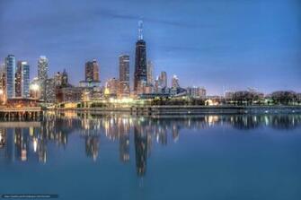 Wallpaper Chicago Reflection Desktop