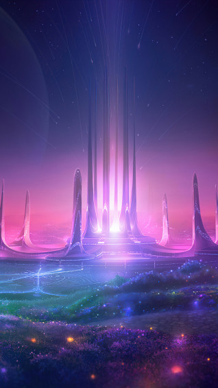 Night Fantasy Scenery Art 4k Phone iPhone Wallpaper 6090b