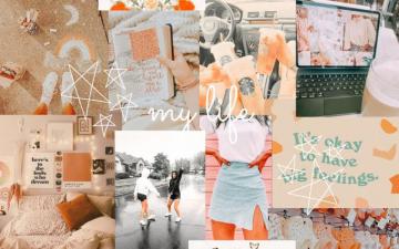 Aesthetic Collage Wallpaper Cute Laptop