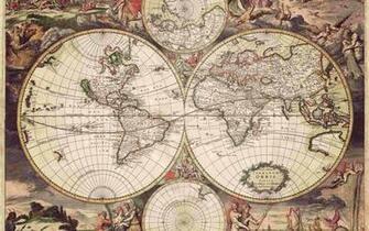 Old World Map Wallpaper On