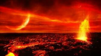 Lava Surface Wallpaper