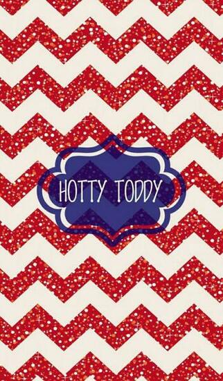 Ole Miss Hotty Toddy Red Glitter Chevron iPhone Wallpaper