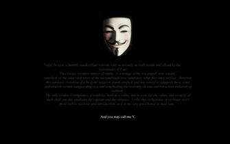 Hq V For Vendetta Wallpaper