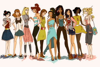 Modern Disney Princesses By Twilight Kairi