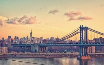 New York Bridge Building Landscape Beautiful