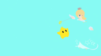 Rosalina And Luma Minimalist Wallpaper By Brulescorrupted On