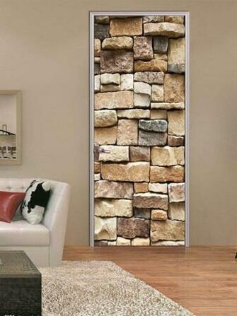 Brick Wallpaper Kaison Diy Door