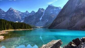 Beautiful Blue Mountain Lake Wallpaper