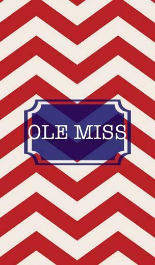 Ole Miss Red Chevron iPhone Wallpaper Phone