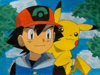Ash Misty And Pikachu Kisses Rainpow