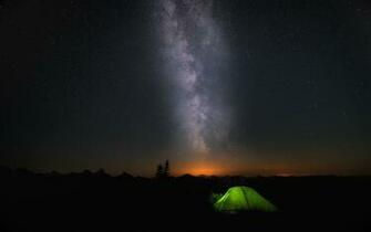 Night Camp Sky Stars Wallpaper In Jpg Format For