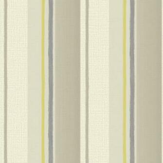 Grandeco Boho Chic Grey Light And Lime Stripe Wallpaper 10m Roll
