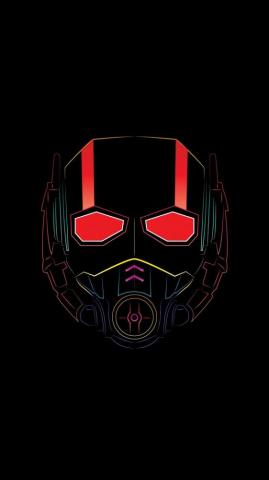 Downaload Ant Man Mask Superhero Minimal Wallpaper For Screen