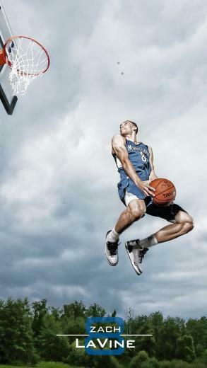 Nba Star Zach Lavine Shoot Minnesota Timberwolves iPhone Wallpaper