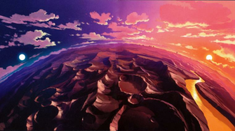 Landscape Clouds Mountain Tengen Toppa Gurren Lagann