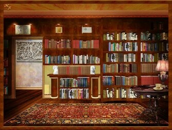 Library Background Image By Ookamikasumi