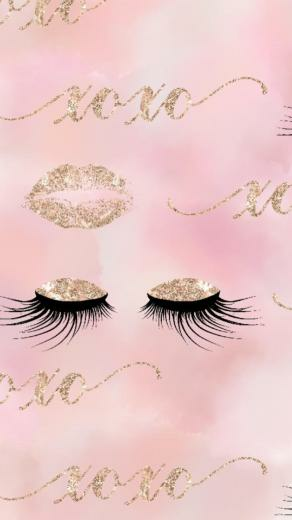 Wimpern Marketing For Social Media In Makeup Background