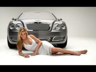 Nice Girl And Luxury Car Computer Desktop Wallpaper