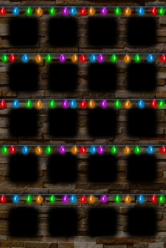 Christmas Light Shelf Wallpaper iPhone