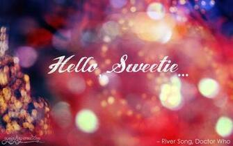 River Song Wallpaper Hello Sweetie So Today S Is A