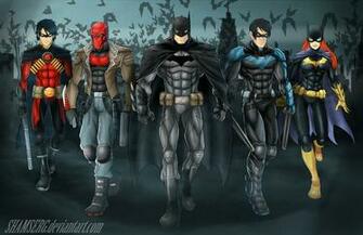 Batman Bat Family Wallpaper Image
