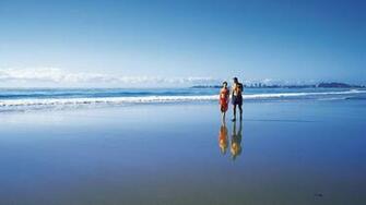 On Beach Wallpaper And Romantic Couple