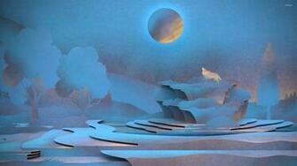 Howling Wolf Wallpaper Digital Art